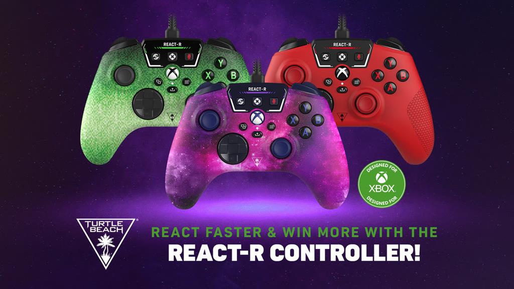 NEW COLOURWAYS FOR TURTLE BEACH’S DESIGNED FOR XBOX REACT-R CONTROLLER ARE NOW AVAILABLE