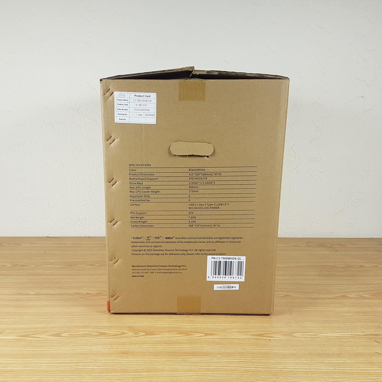 PCCOOLER C3 T500 Packing Box 2