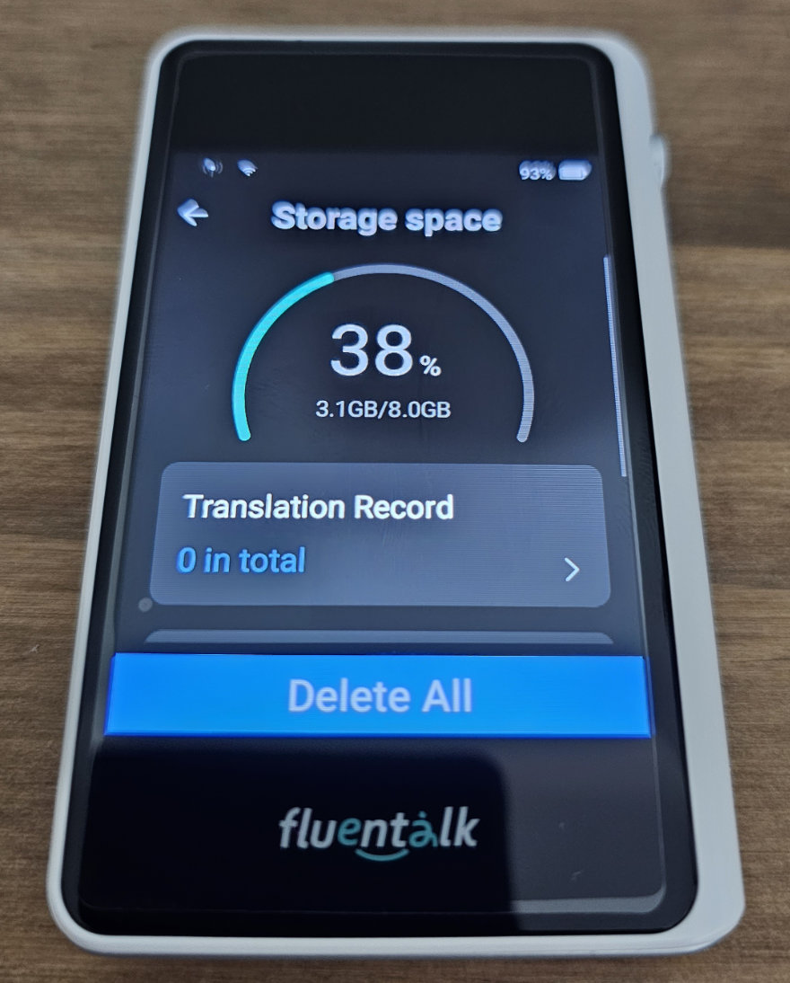 fluentalk portable translator t1 mini storage