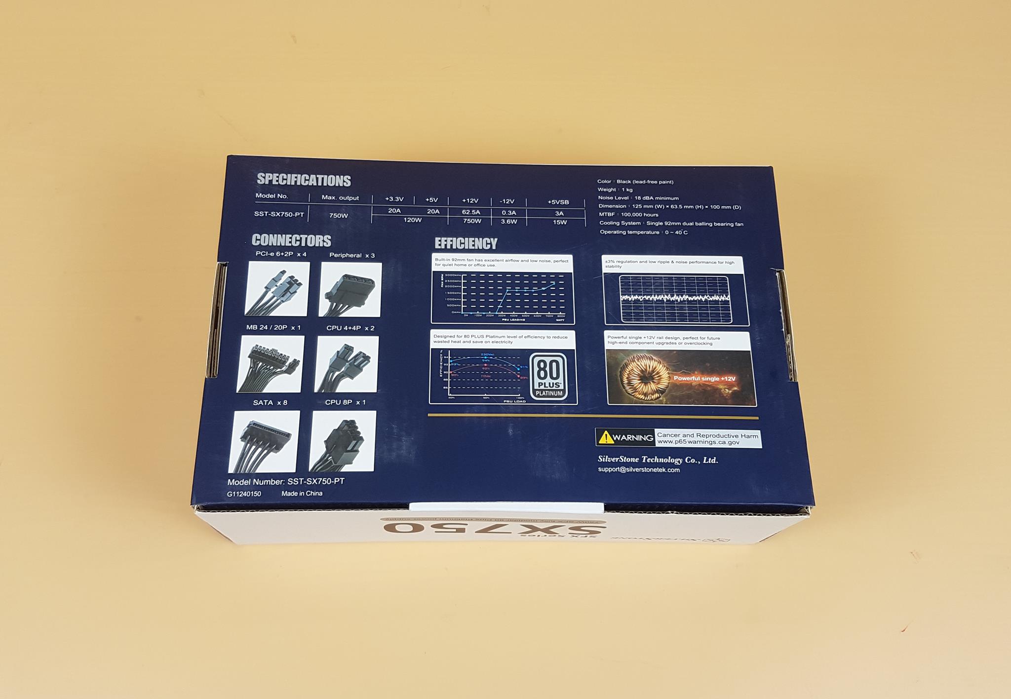 SilverStone SX750 Packing Box 2