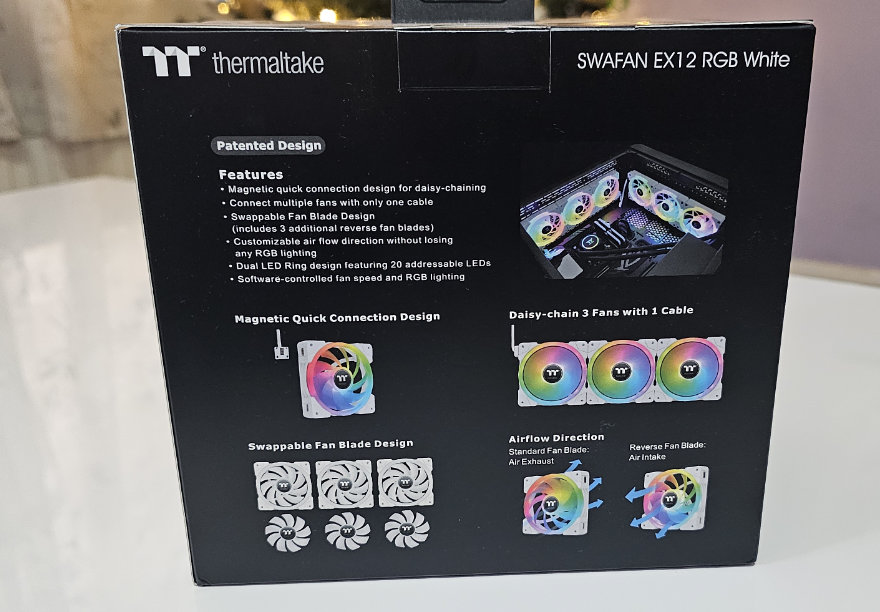 Thermaltake SWAFAN EX 12 RGB Cooling Fan box back