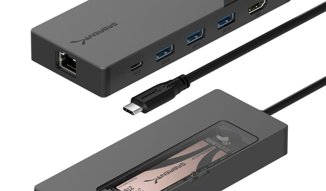 SABRENT introduced USB-C Hub, 6-Port Dock with M.2 SSD Slot