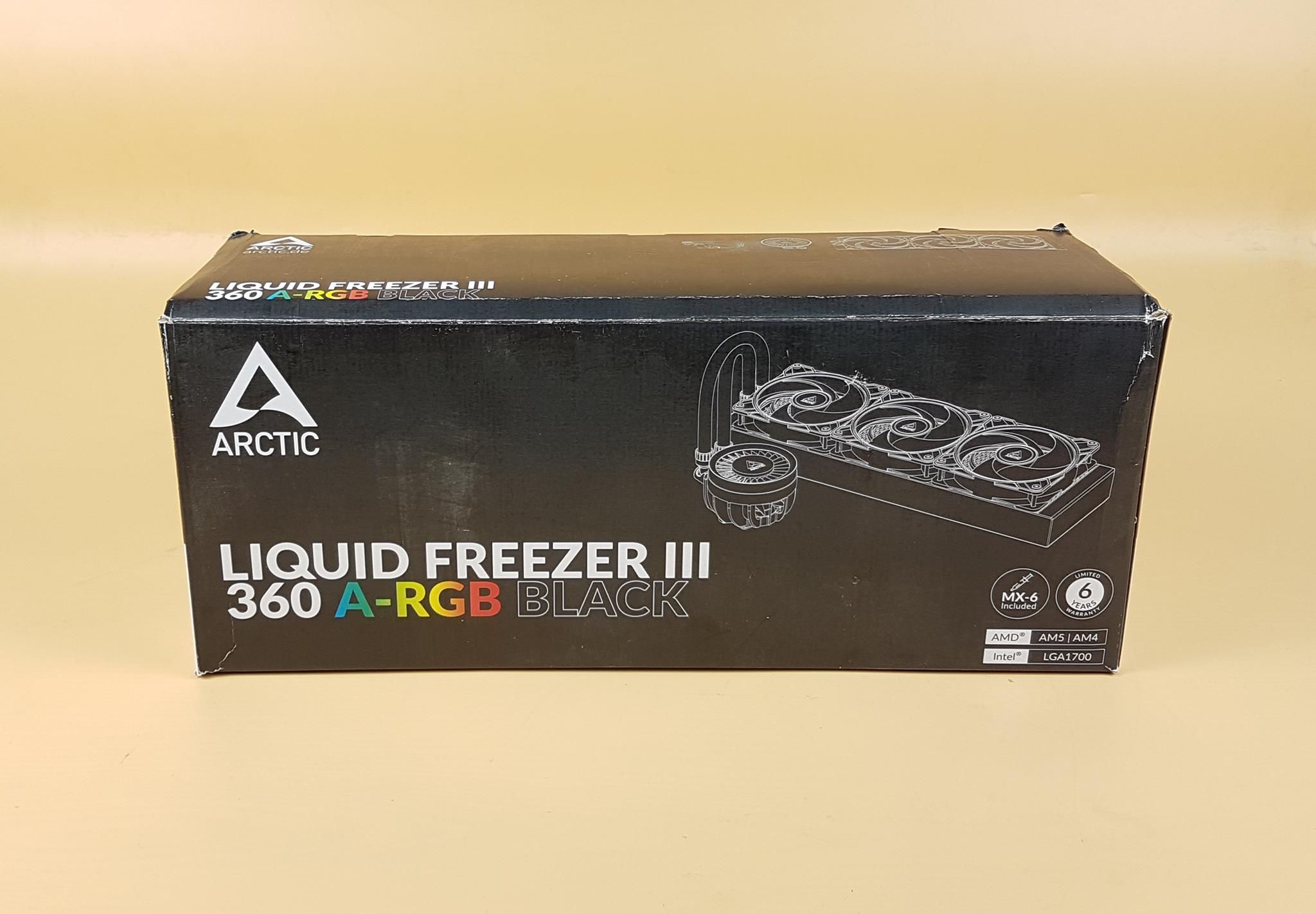 ARCTIC Liquid Freezer III 360 ARGB Black Packing Box 1