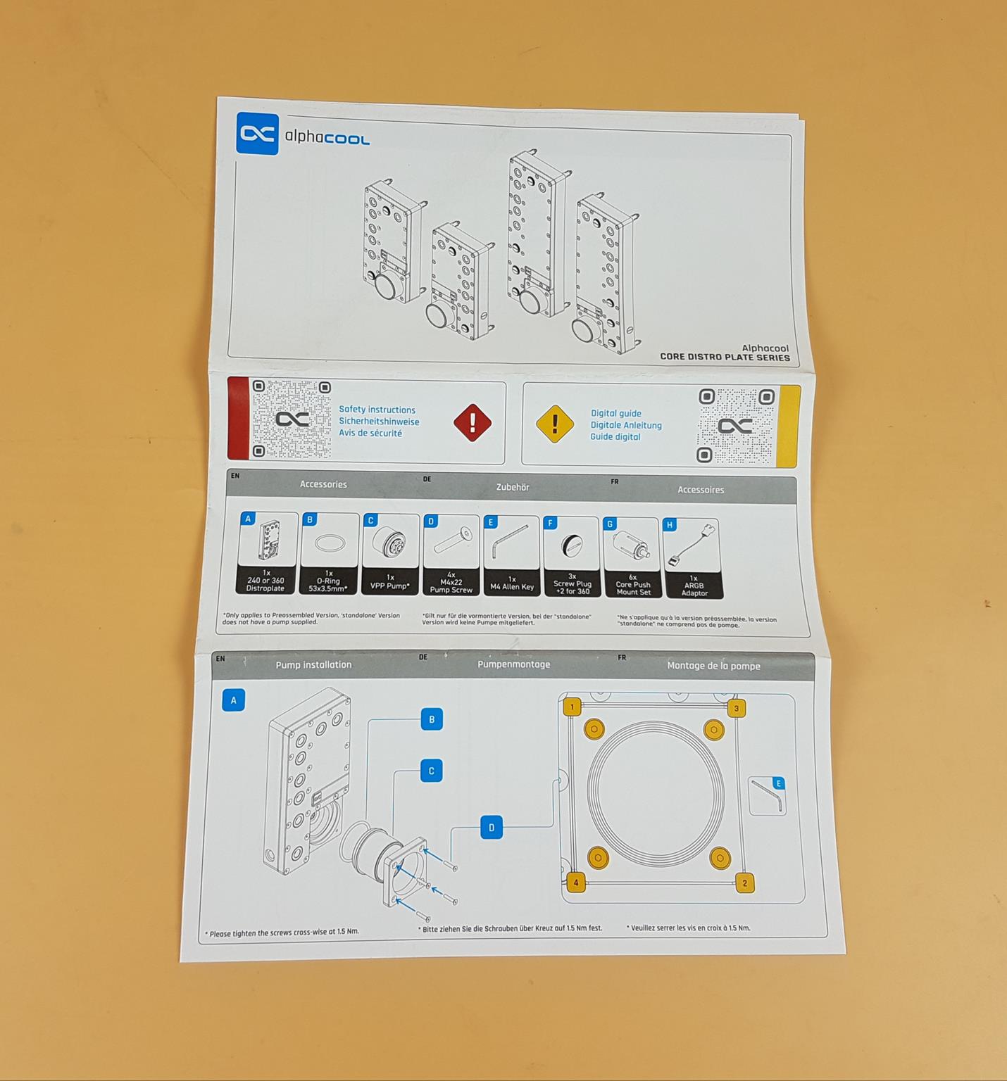 Alphacool Core Distro Plate 240 and 360mm User Guide