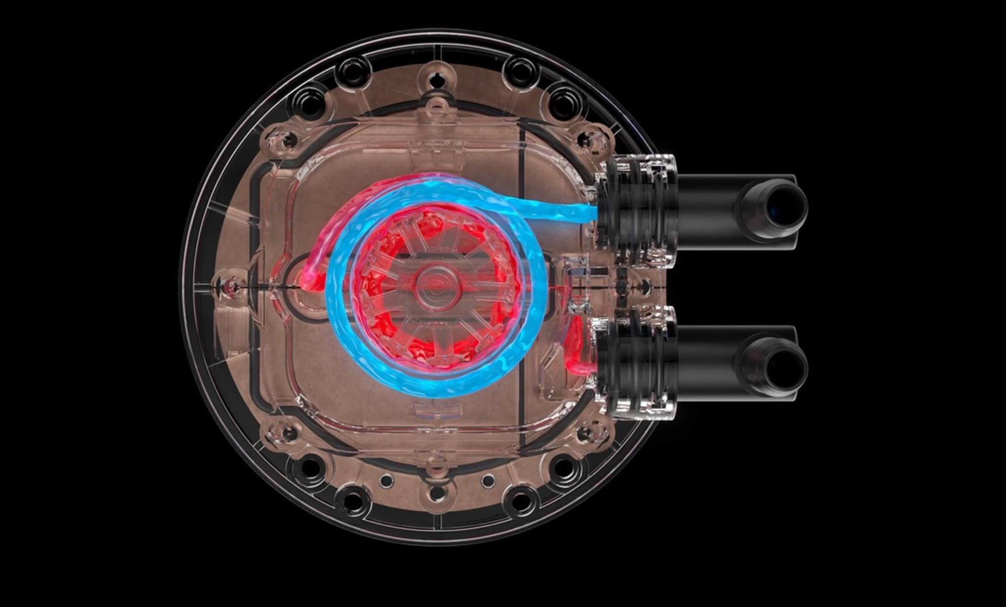 Cooler Master MasterLiquid 360 ATMOS Dual Chamber Coolant Flow