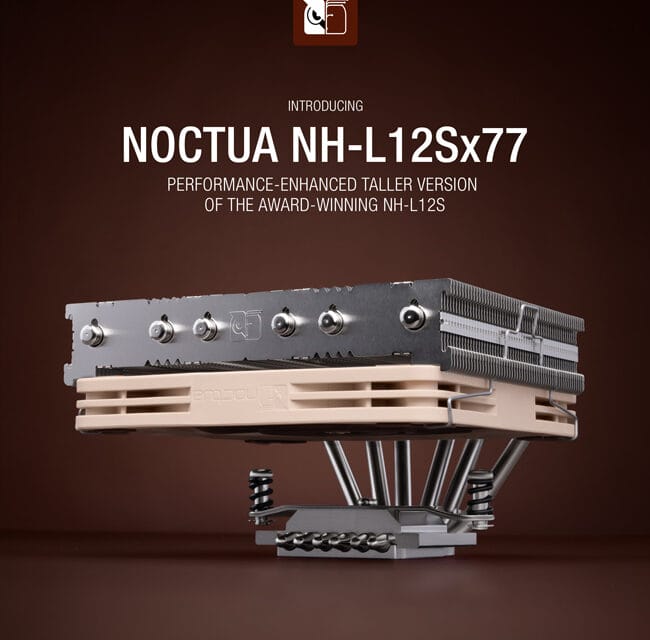 Noctua introduces NH-L12Sx77 low-profile CPU cooler