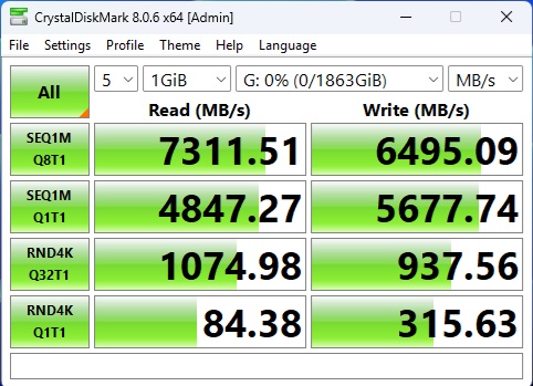 SST ECM40 CrystalDiskMark Netac NI7000Q 2TB