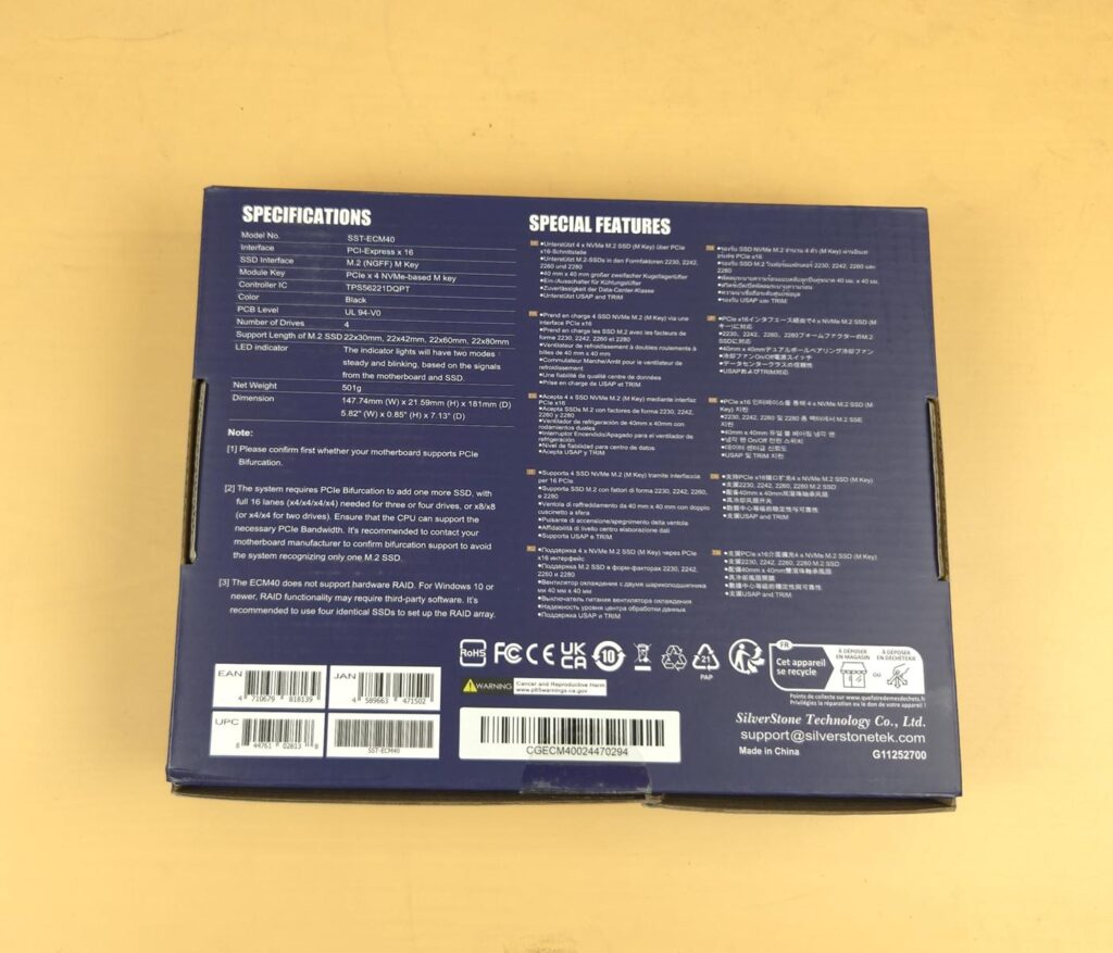 SST ECM40 Packing Box 2
