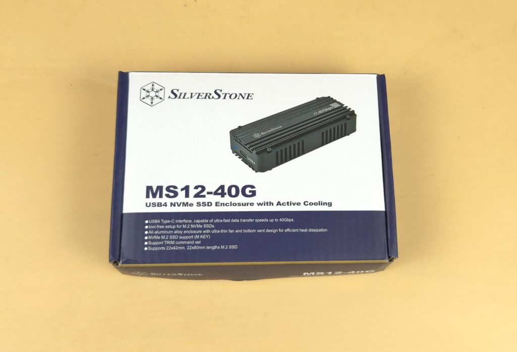 SilverStone MS12-40G USB4 Enclosure Review 2 SST ES12B 40G Packing Box 1
