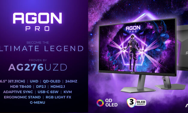 AGON by AOC launches stunning UHD 240 Hz QD-OLED AGON PRO AG276UZD gaming monitor with blazing-fast performance
