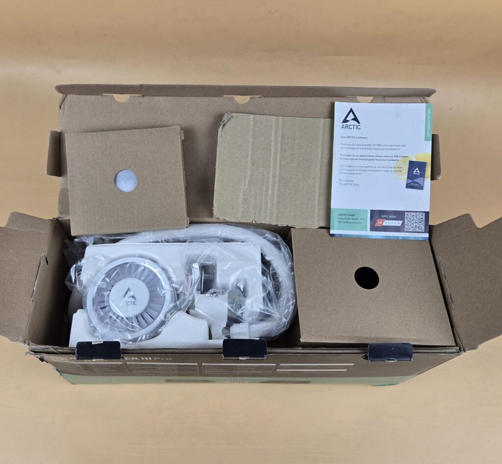 Arctic Liquid Freezer III PRO - 360 ARGB White Review 3 Arctic Liquid Freezer III Pro 360 ARGB White Packing Box 2