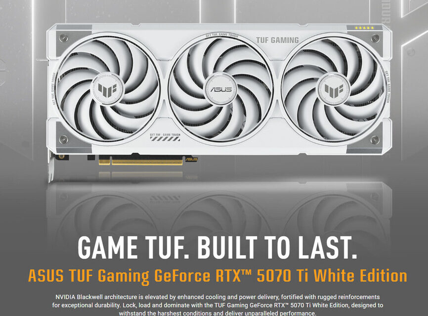 ASUS Unveils Stunning White Editions of TUF & PRIME RTX 5070 Series
