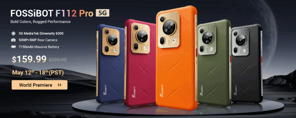 FOSSiBOT F112 Pro 5G: a New Eco-Friendly Rugged Smartphone In Just $159.99 5 FOSSiBOT F112 Pro 5G 1