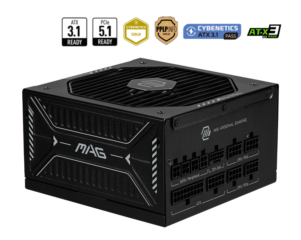 MSI introduces MAG A1000GLS: a quiet, powerful PSU with ATX 3.1 and PCIe 5.0 support 2 MSI MAG A1000GLS PCIE5 2