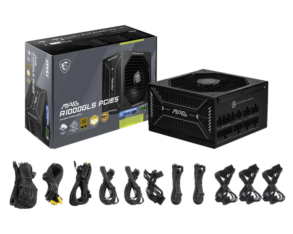 MSI introduces MAG A1000GLS: a quiet, powerful PSU with ATX 3.1 and PCIe 5.0 support 1 MAG A1000GLS