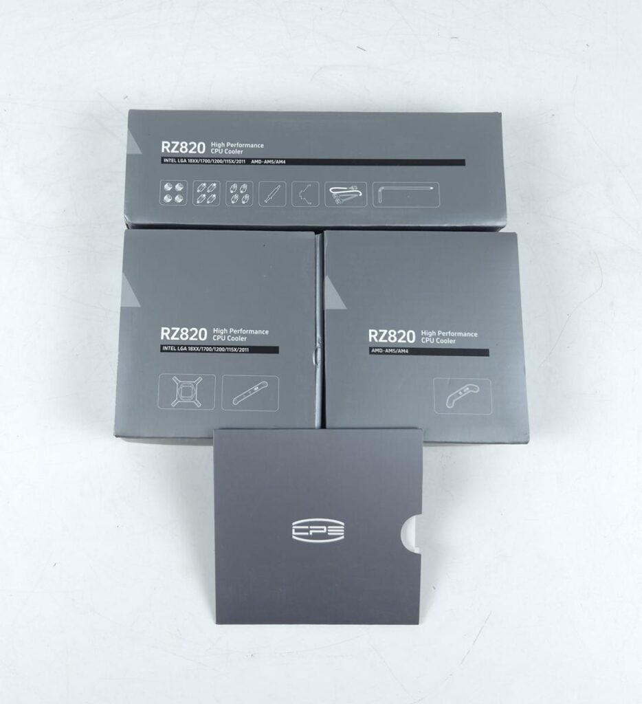 CPS RZ820 Air Cooler Review 3 PCCOOLER RZ820 Accessory Boxes