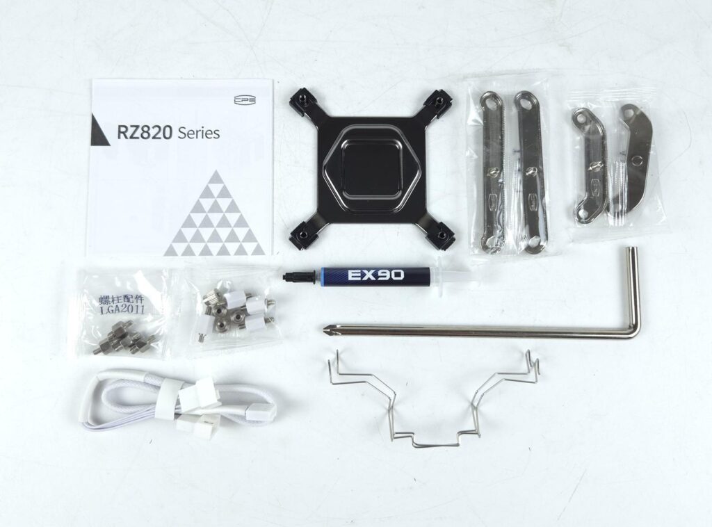 CPS RZ820 Air Cooler Review 4 PCCOOLER RZ820 Box Contents