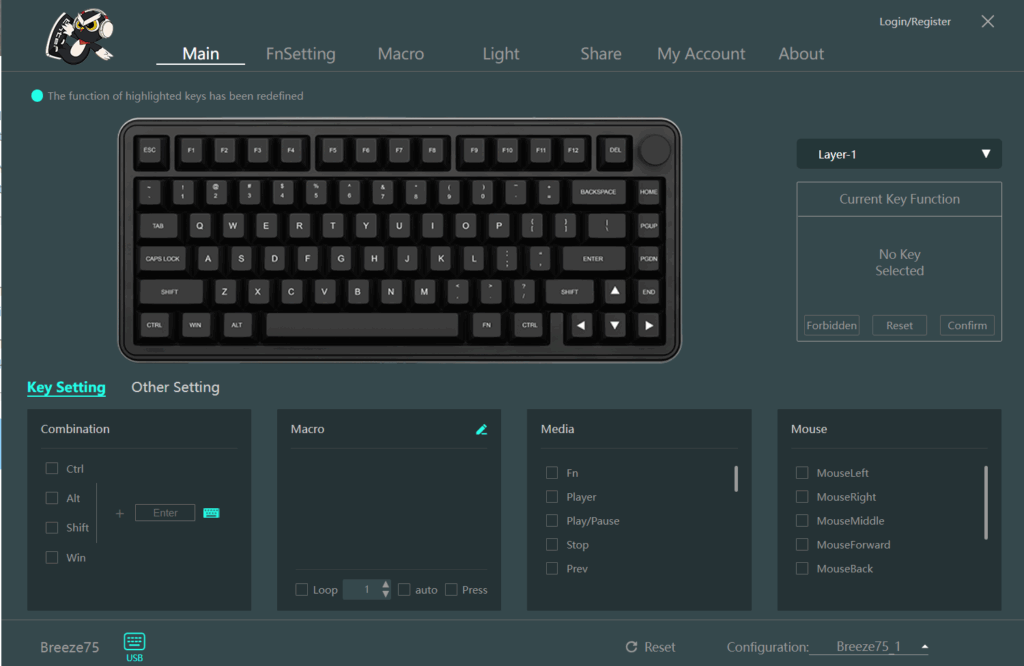 KiiBOOM Breeze 75 Review: A stunning keyboard with smooth typing 20 KiiBOOM Breeze 75 Keyboard Software 3