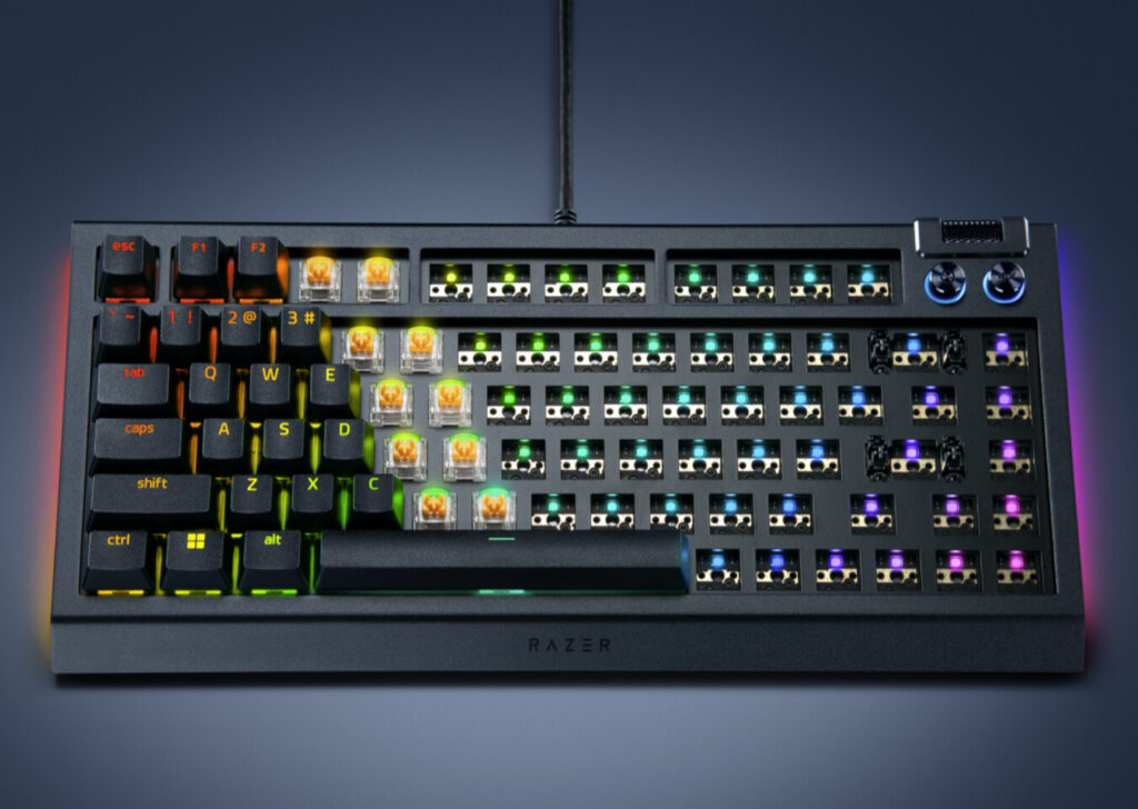 Razer stuns DIY fans with powerful BlackWidow V4 75% Barebones keyboard launch 2 Razer BlackWidows V4 5