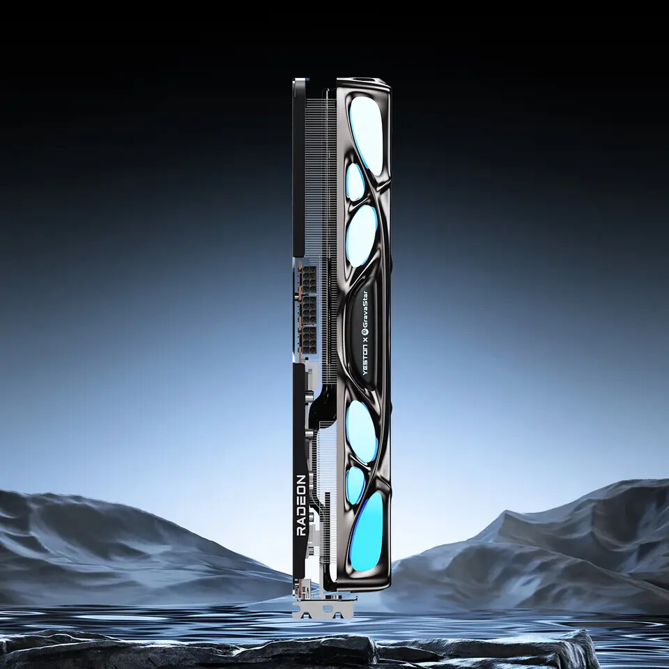 GravaStar Mercury Nova RX 9070 XT GPU Shines with Bold Power and Style 4 GravaStar Mercury Nova RX 9070 XT 2