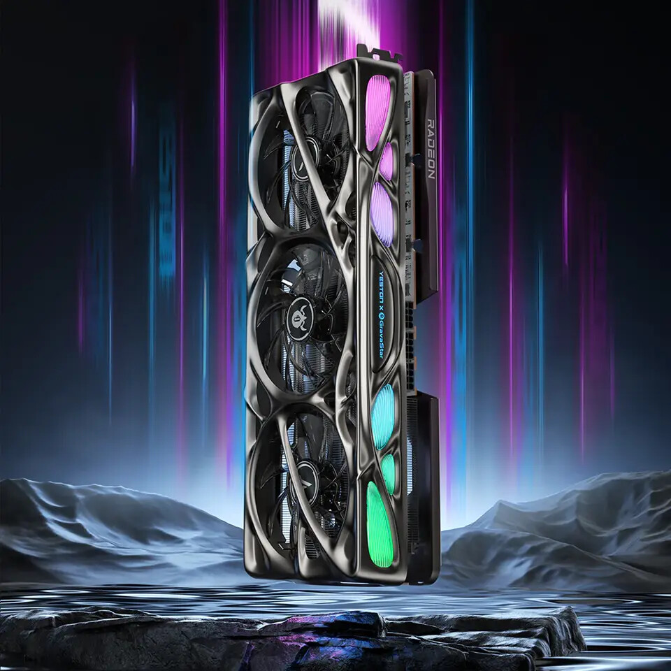 GravaStar Mercury Nova RX 9070 XT GPU Shines with Bold Power and Style 5 GravaStar Mercury Nova RX 9070 XT 3