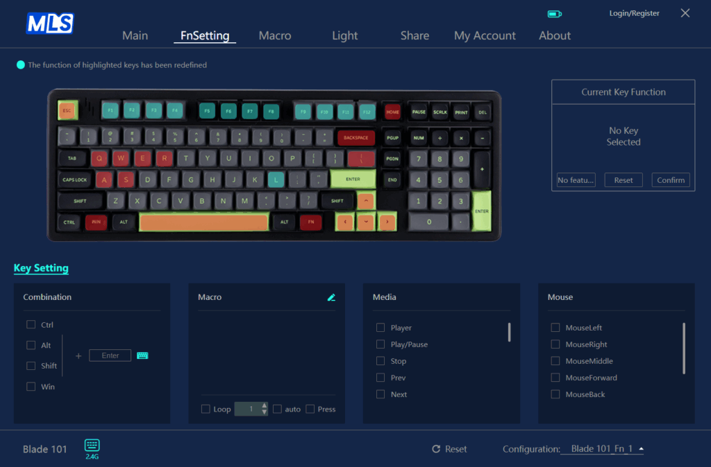 MechLands Blade101 review: bold design, smooth typing 20 MechLands Blade101 software 3