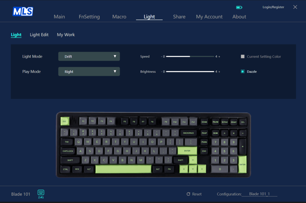 MechLands Blade101 review: bold design, smooth typing 21 MechLands Blade101 software 4