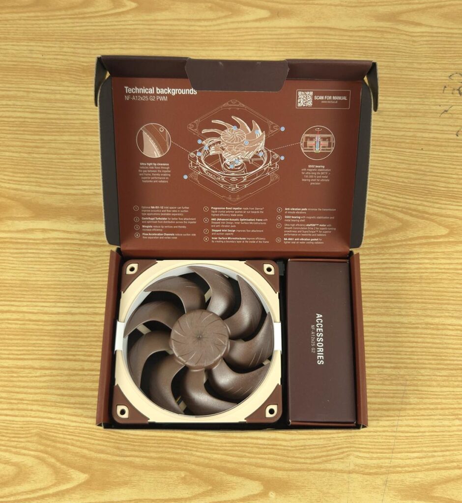 Noctua NF-A12x25 PWM G2 Fans Review 4 Noctua NF A12x25 G2 PWM Packing Box 3