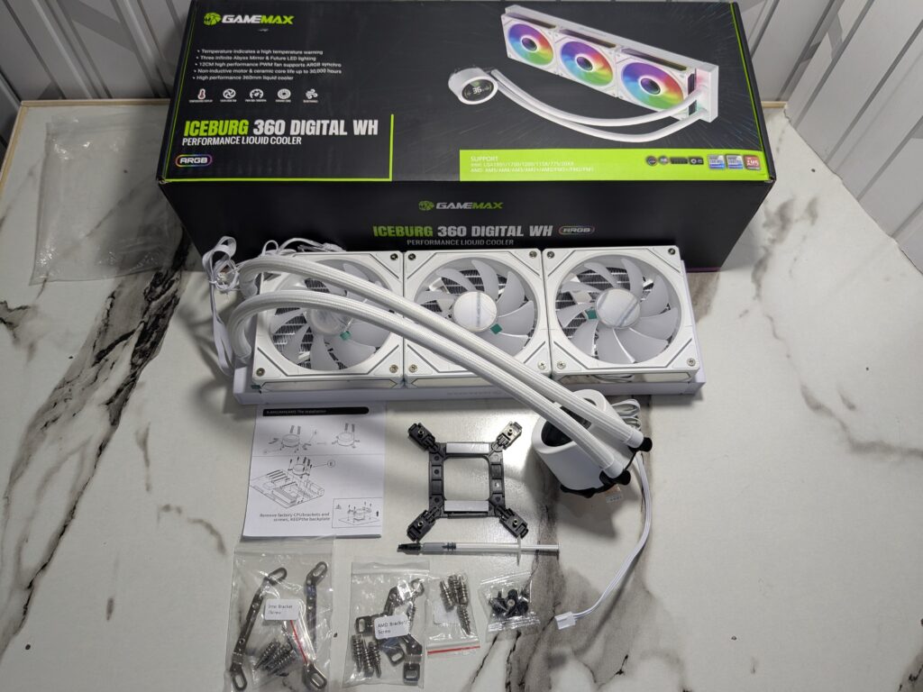 GameMax IceBurg 360 Digital WH review – Brilliant design, powerful cooling 5 PXL 20250520 110209882