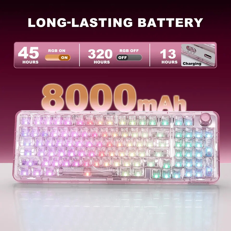 YUNZII X98 keyboard offers clear style and powerful features 7 YUNZII X98 keyboard 2