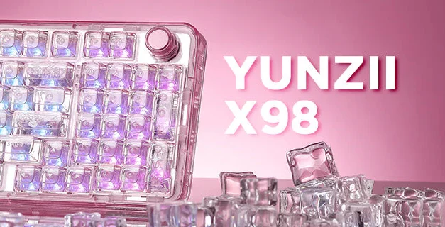 YUNZII X98 keyboard offers clear style and powerful features