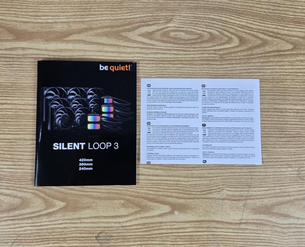 be quiet! Silent Loop 3 360 AIO Review 5 be quiet Silent Loop 3 360 User Guide