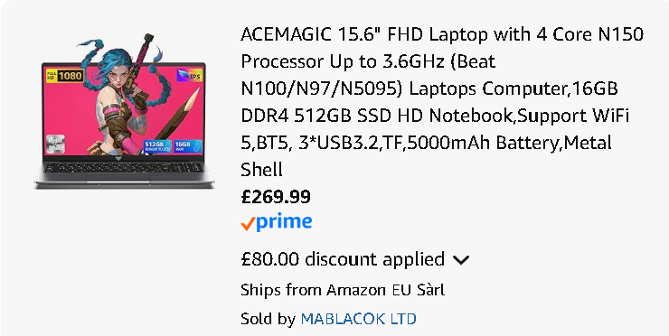 ACEMAGIC TX15 TX15.6"FHD Laptop Review 2 image