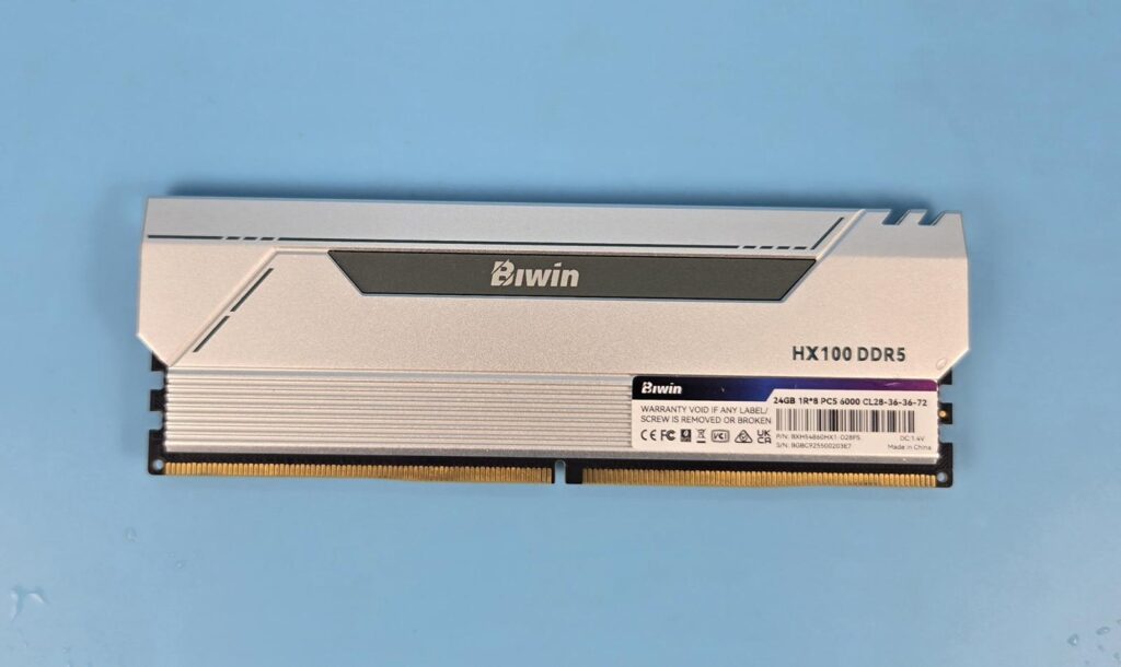 Biwin HX100 Silver 48GB DDR5 6000MHz CL28 Kit Review - EnosTech.com