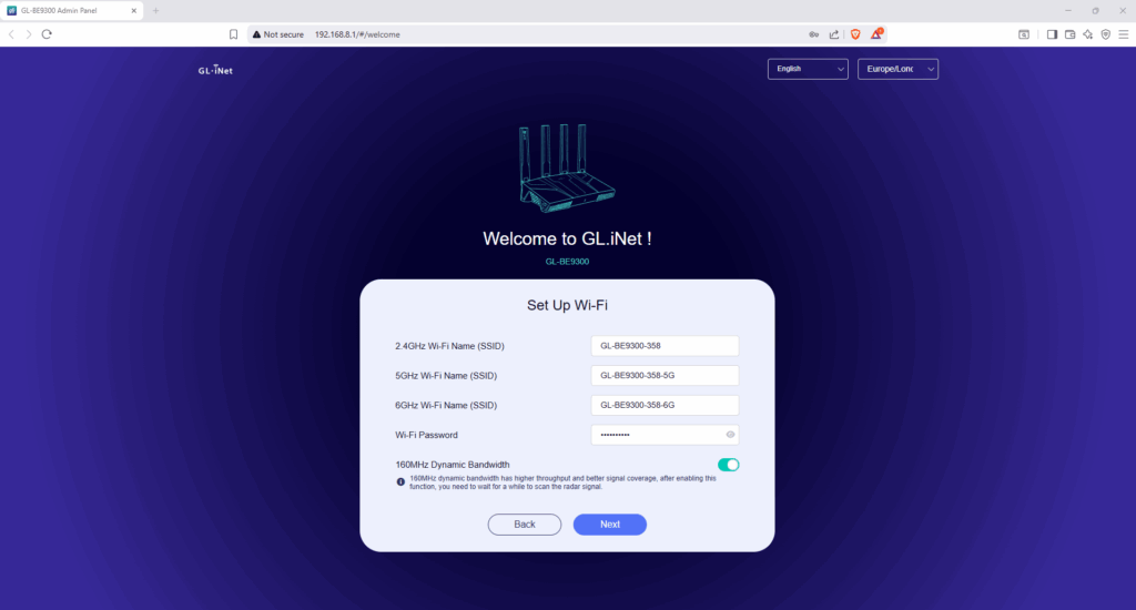 GL.iNet Flint 3 - Wifi 7 Router Review. Bringing powerful OpenWRT firmware together with the latest WiFi standards 6 Flint3 ConfigureSSID