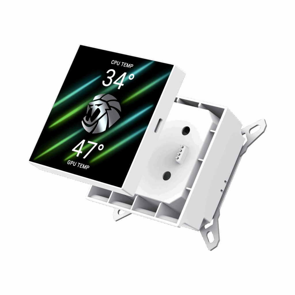 GAMEMAX Introduces GLACIER Series Liquid Coolers with Customizable Display 3 GLACIER 360 WH 09