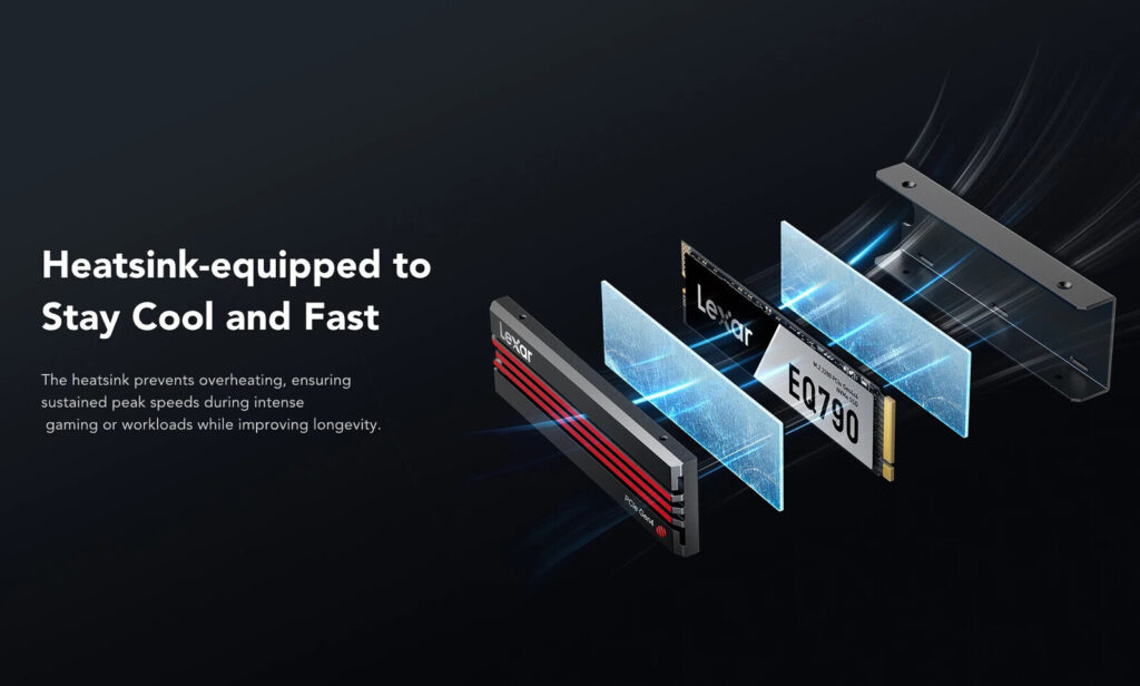 Lexar EQ790 SSD with heatsink delivers blazing fast speeds 4 LEXAR EQ790 NVMe SSD 4
