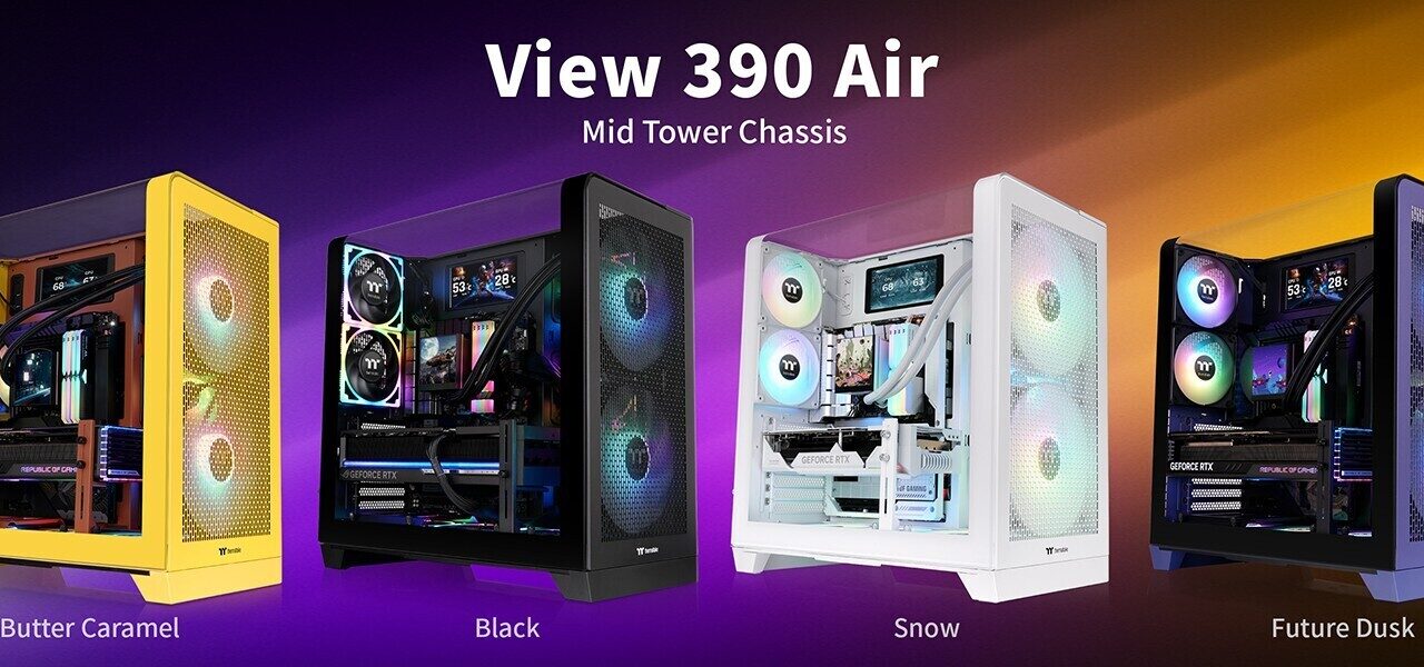 Thermaltake View 390 Air offers stylish design and airflow