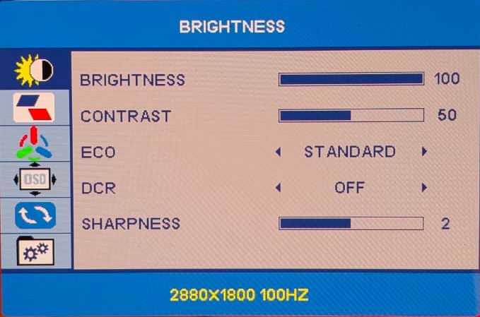 UPERFECT UColor O2 review: Amazing OLED screen in a slim design 14 UPERFECT UColor O2 OSD Menu 1