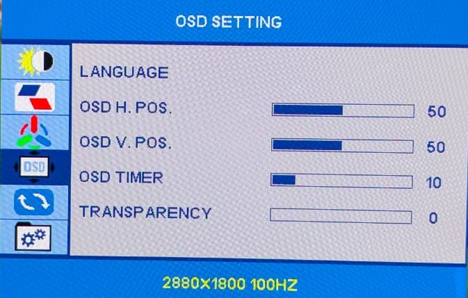 UPERFECT UColor O2 review: Amazing OLED screen in a slim design 17 UPERFECT UColor O2 OSD Menu 4