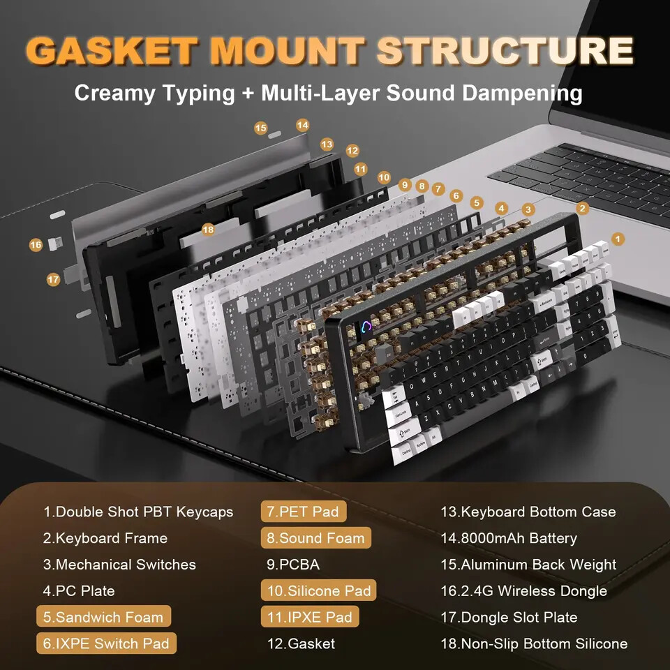 YUNZII AL98 delivers stunning premium design and power 3 Yunzii AL98 keyboard 3