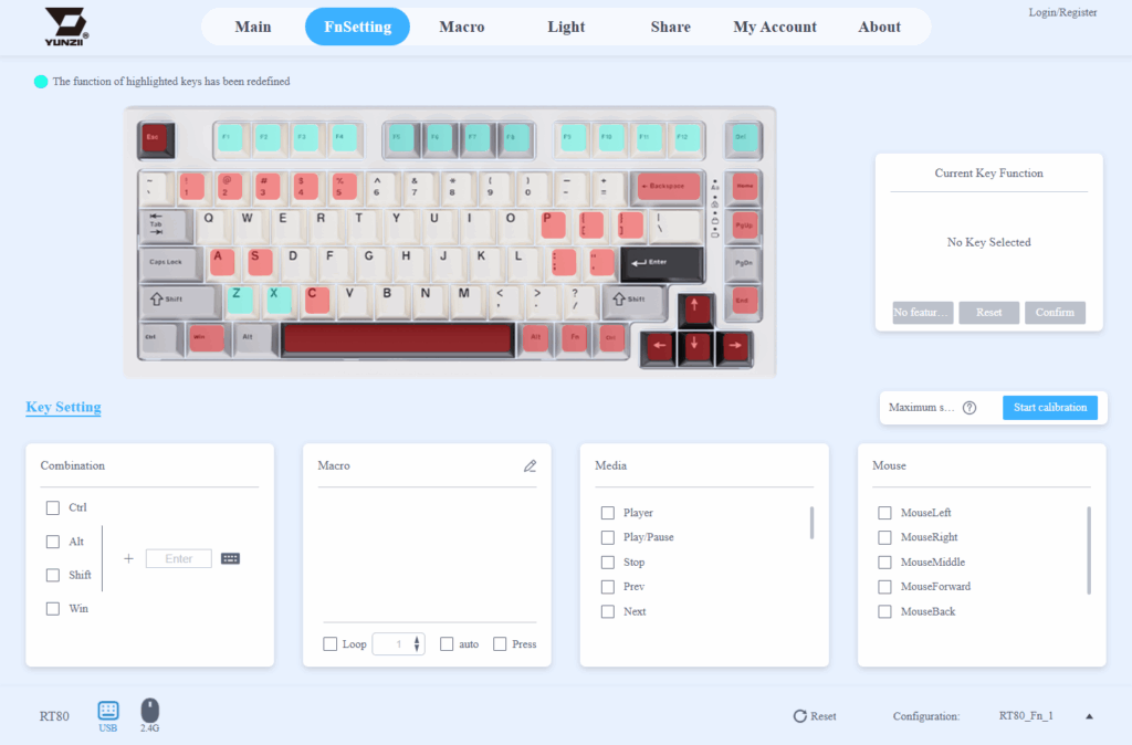 Yunzii RT80 Rappid Trigger Keyboard Review – Smooth, Fast and Reliable 25 Yunzii RT80 software 5