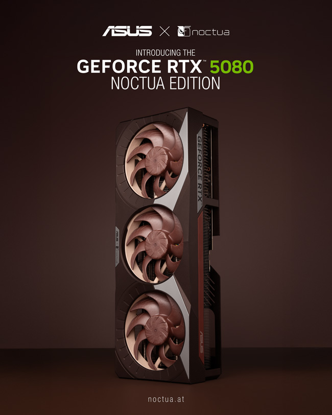 ASUS and Noctua announce ASUS GeForce RTX 5080 Noctua Edition graphics card 1 asus 5080 noctua launch web