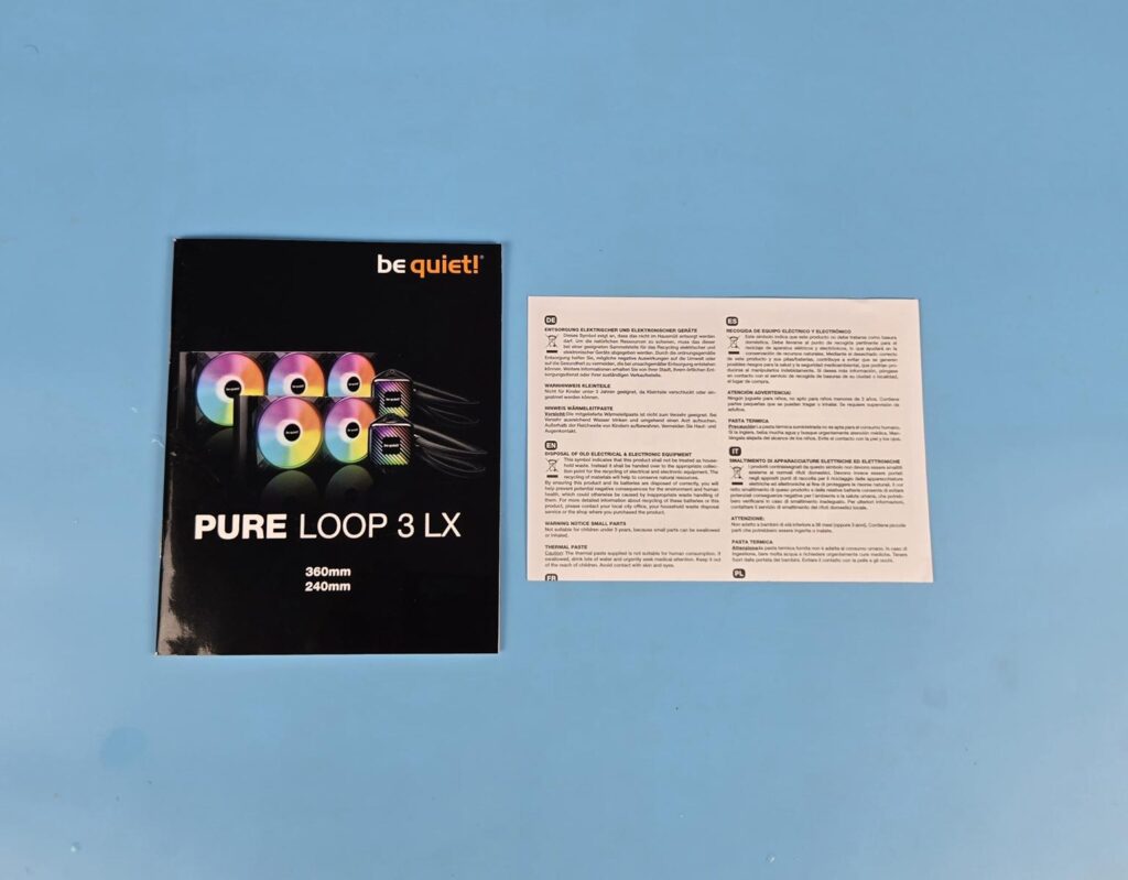 be quiet! Pure Loop 3 LX 360: An All rounder with excellent augmentation 5 be quiet Pure Loop 3 LX 360 User Guide 1