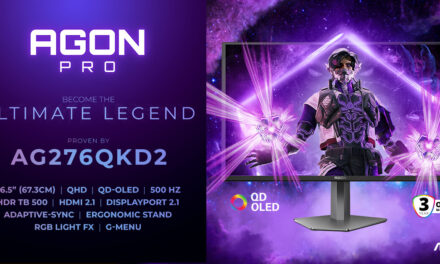 AGON PRO AG276QKD2 brings stunning speed with 500Hz power