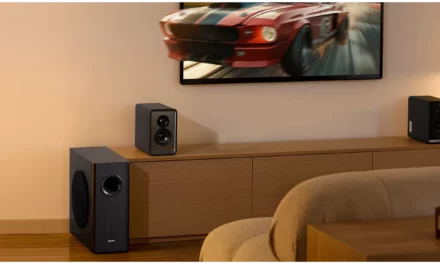 Edifier T5s subwoofer brings powerful deep bass in slim design