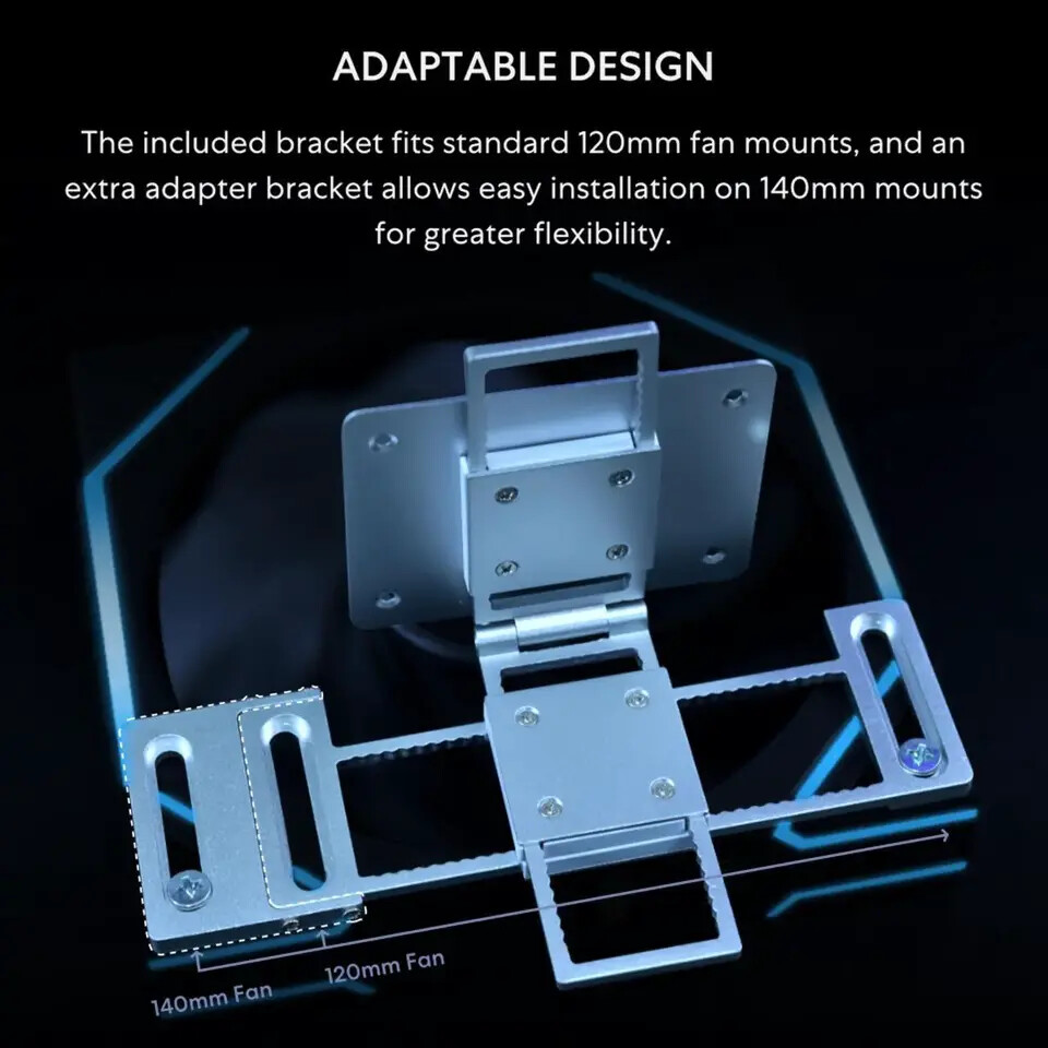 LIAN LI 8.8" universal screen makes PC setups shine 3 LIAN LI 8.8 universal screen 2