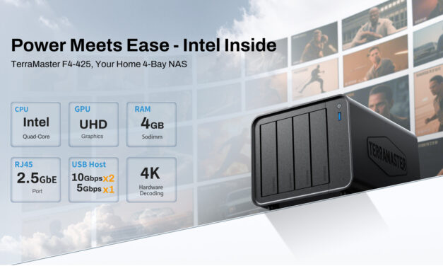 TerraMaster F4-425 NAS brings powerful and smart storage