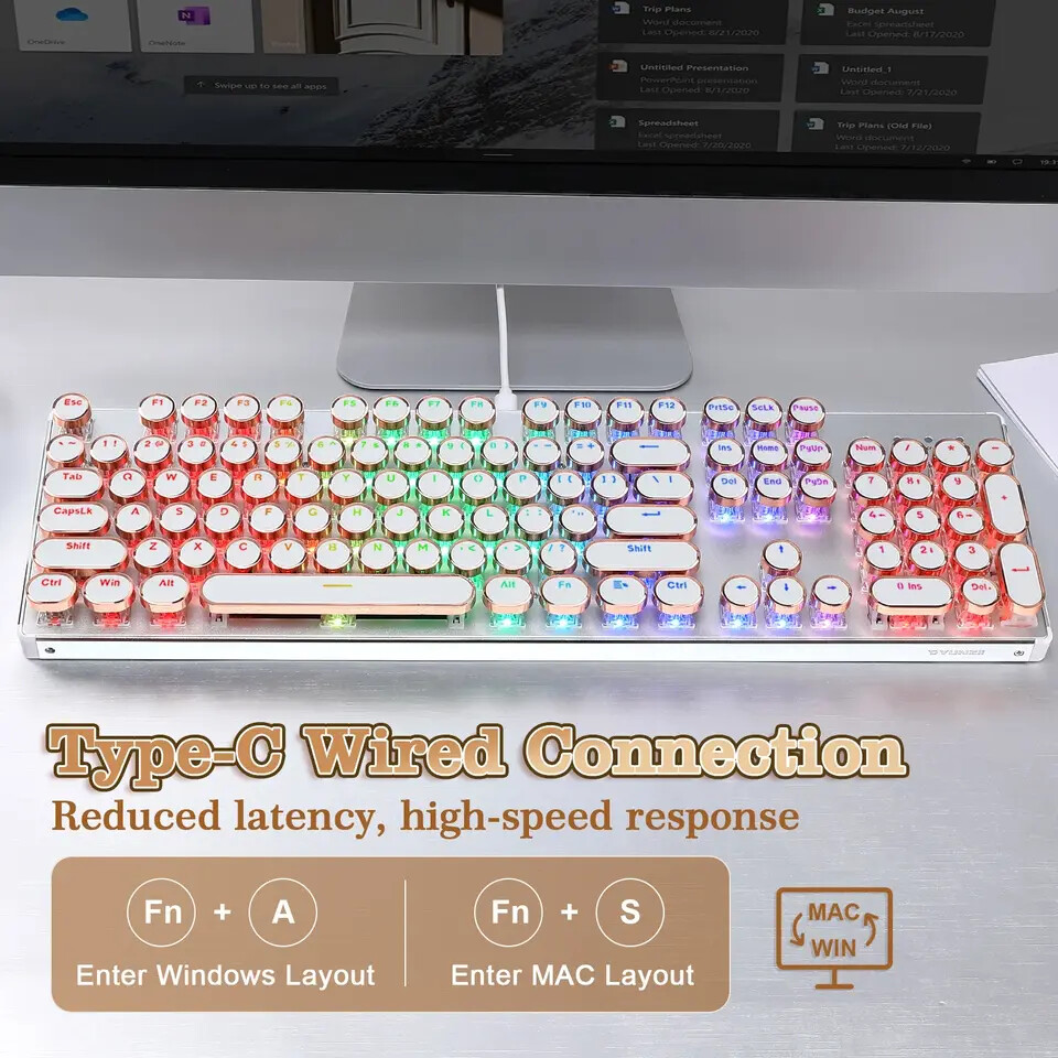 Yunzii QL108 Retro Keyboard 4