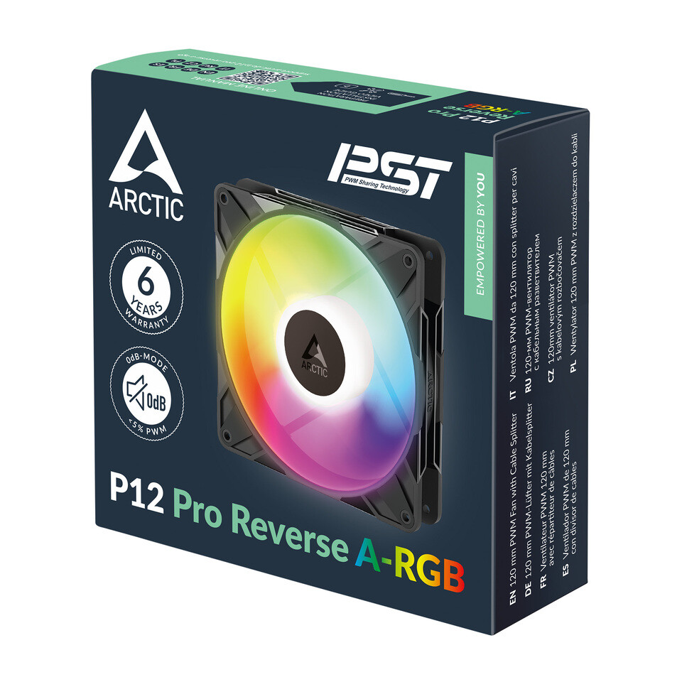 ARCTIC launches P12 Pro Reverse A RGB fans 6